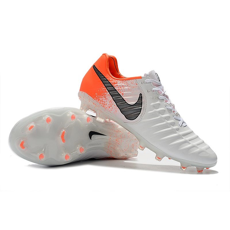 Nike Tiempo Legend Elite FG Bílý oranžový Černá